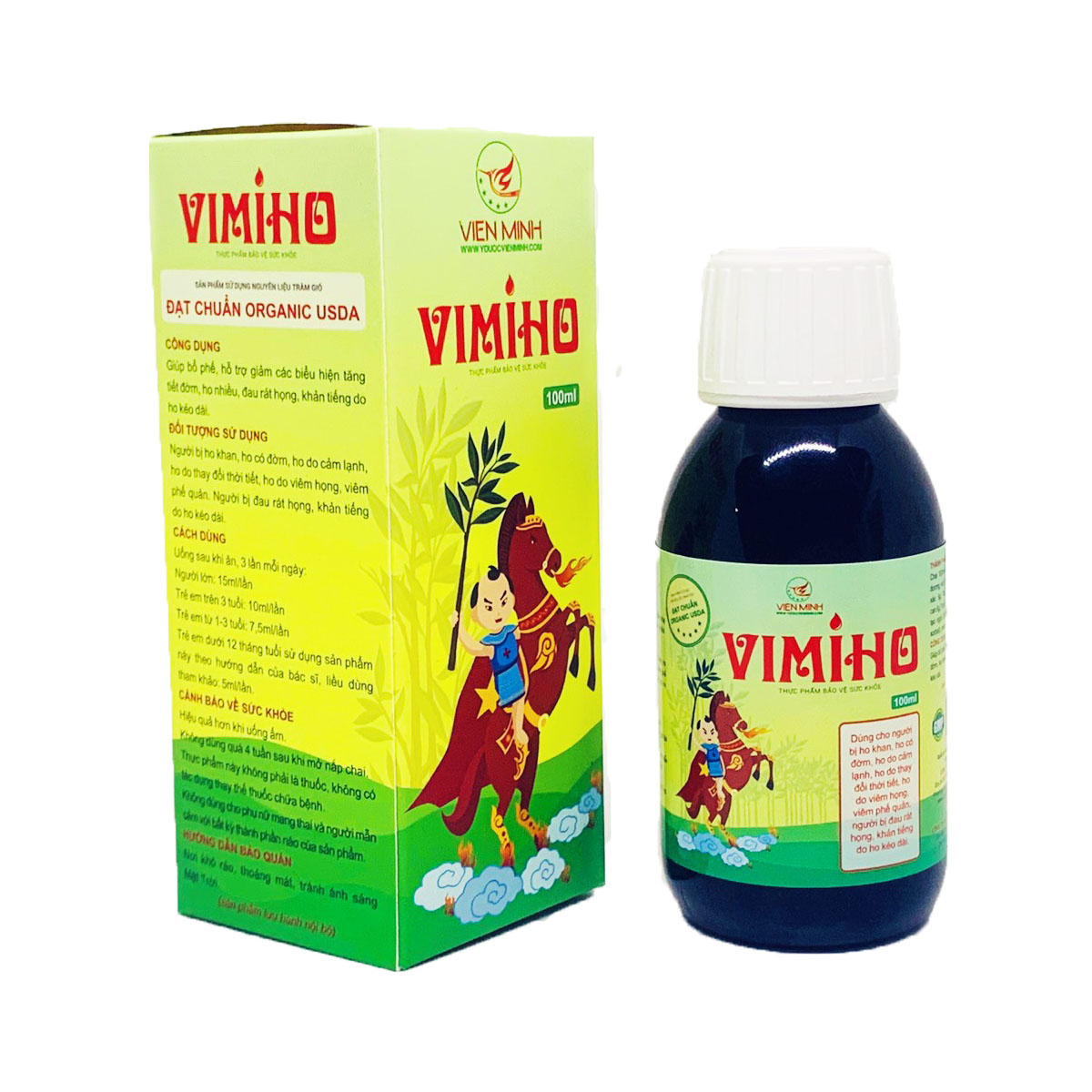 Vimiho - Siro trị ho Thảo dược 100%